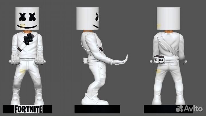 Маршмелоу Fotnite 3D модель держатель