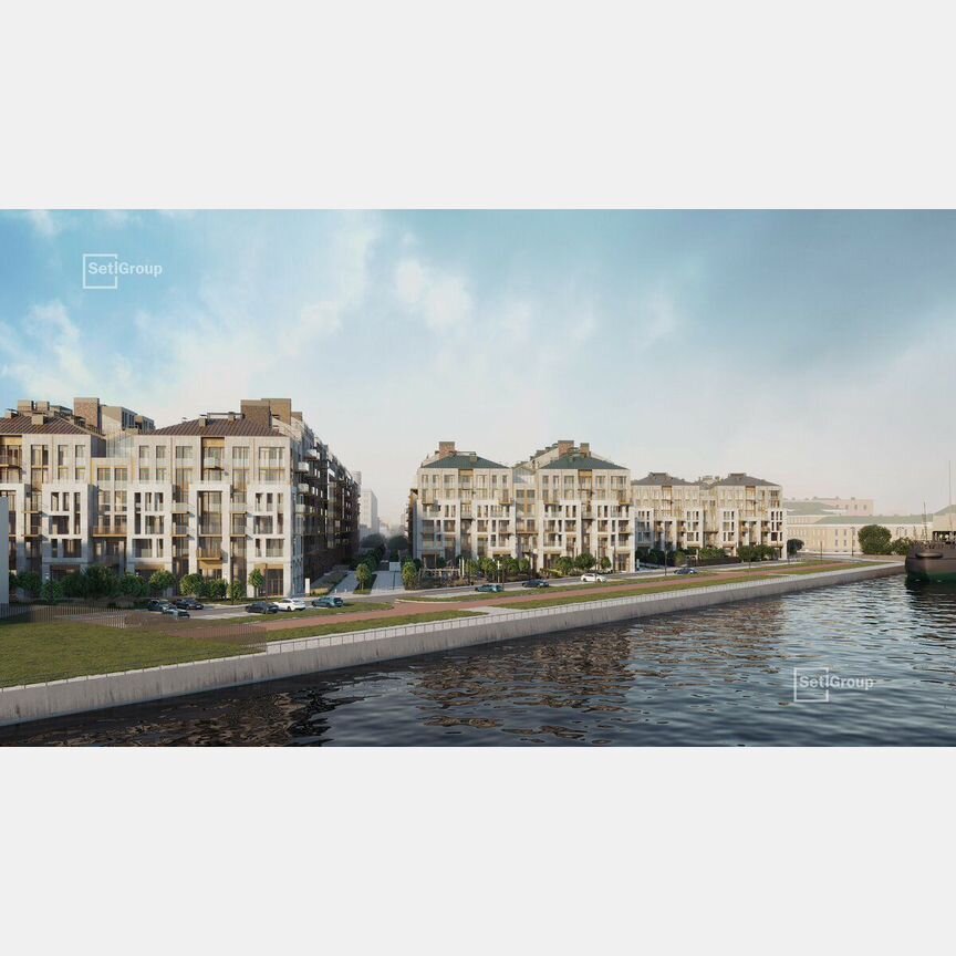 2-к. апартаменты, 107,6 м², 1/6 эт.