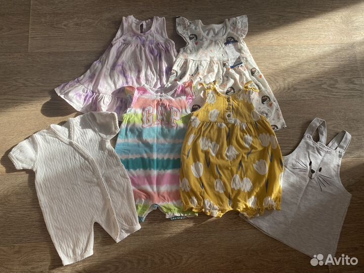 Пакет летних вещей для девочки 74-80