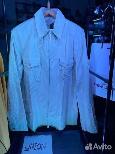 Рубашка stone island бежевая Пушка