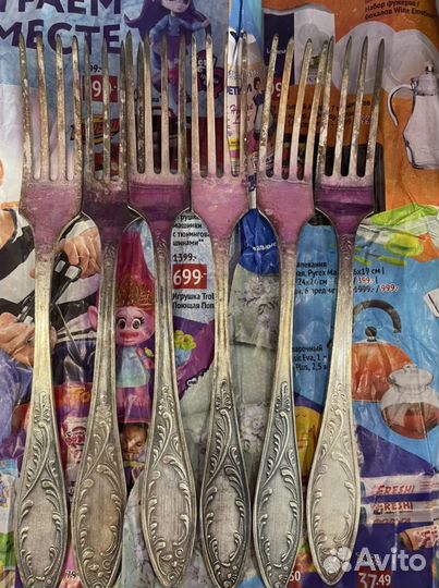 Столовые ложки/вилки мельхиор