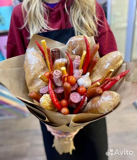 Мужской букет из закусок