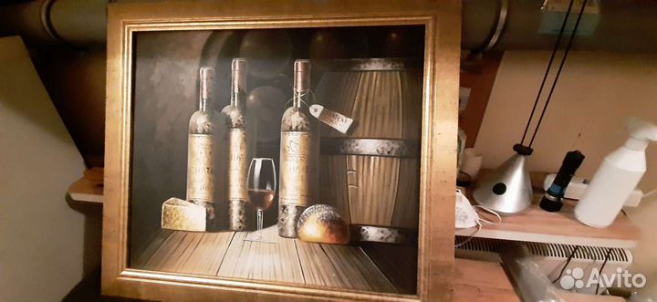 Картина масло холст натюрморт Франция