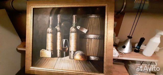 Картина масло холст натюрморт Франция