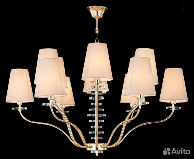 Подвесная люстра Crystal Lux armando SP6+6 gold