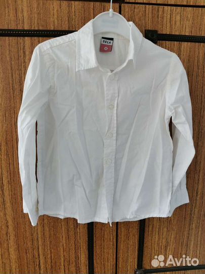 Детская белая рубашка