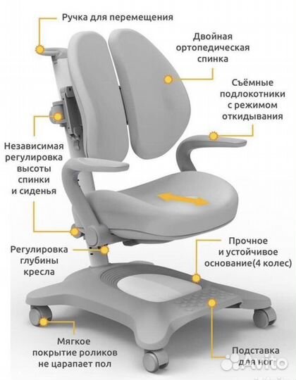 Кресло для школьника, ортопедическое, новое