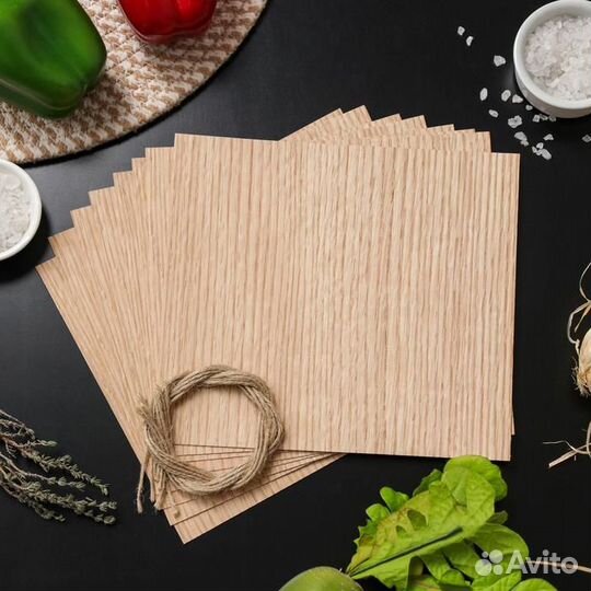 Гриль-бумага из древесины, 2018 см, 8 шт/уп, дуб