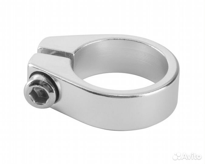 Хомут подсед. трубы (28.6 мм) под болт Алюм. Сереб