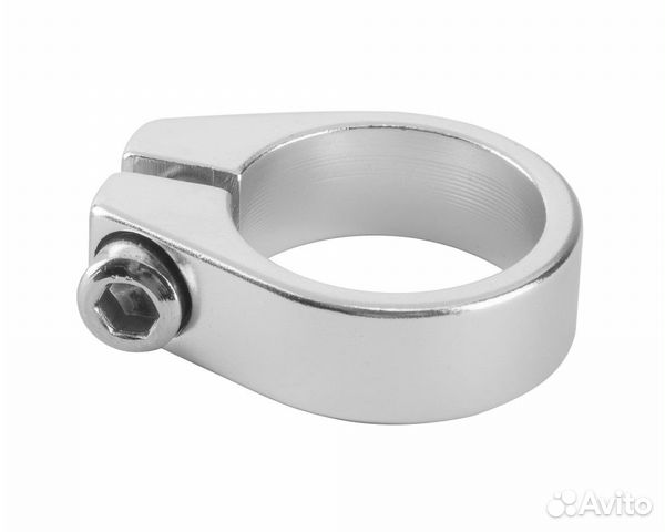 Хомут подсед. трубы (28.6 мм) под болт Алюм. Сереб