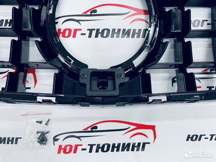 Решетка GT black на Mercedes GLC 253 рест не AMG