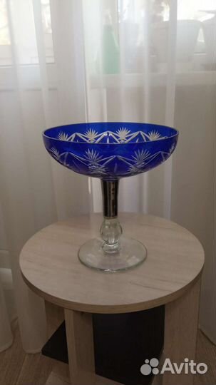 Ваза для фруктов на ножке СССР