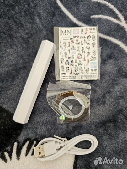 Типсы для наращивания +фонарик+акригель