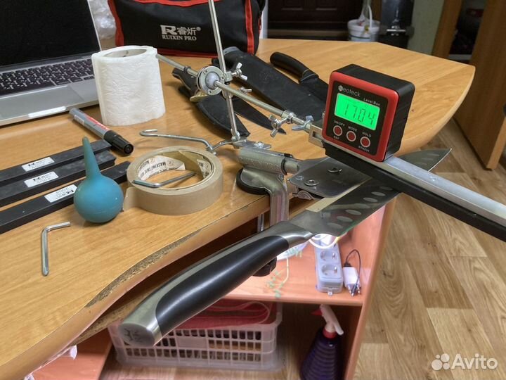 Профессиональная заточка ножей до бритвы