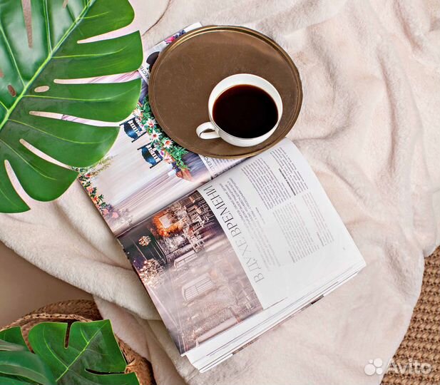 Плед меховой vanilla latte