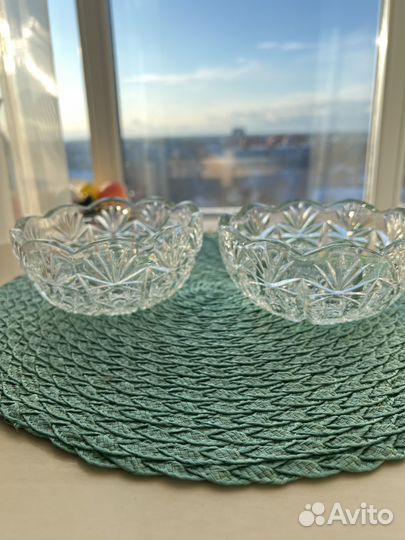 Хрустальная салатница СССР
