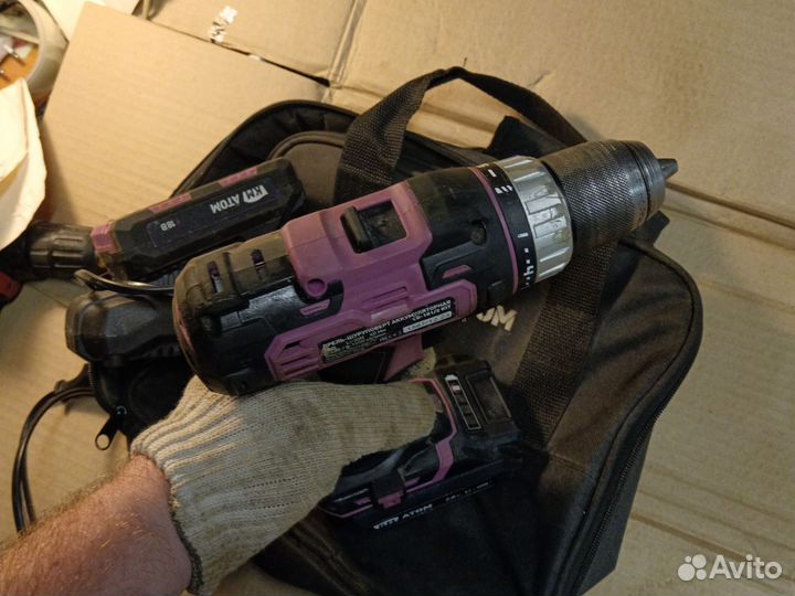 Шуруповерт км атом CD 181/2 KIT 18V