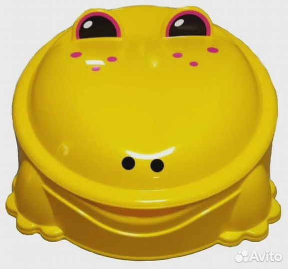 Песочница-бассейн с крышкой пластиковая Лягушка