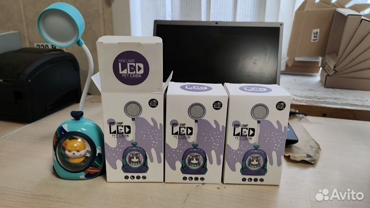 Светильник Ночник Лисёнок2 Режима работы. Настольн