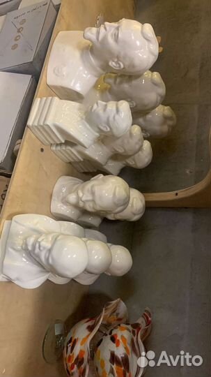 Бюсты Фарфор СССР Сталин,Дзержинский,Ленин