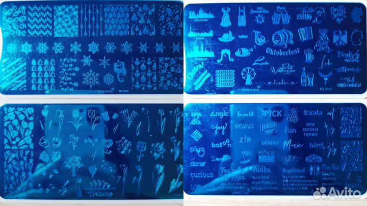 Пластины для стемпинга и Лаки для ногтей Masura