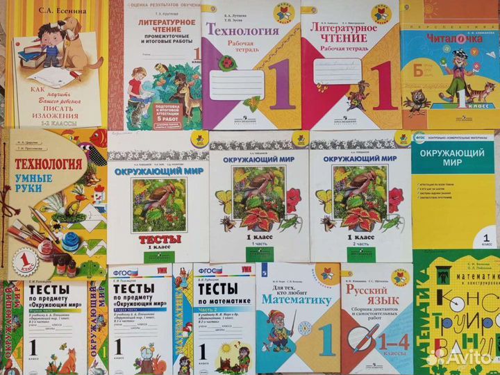Учебники и рабочие тетради 1,2,3,4,5 класс