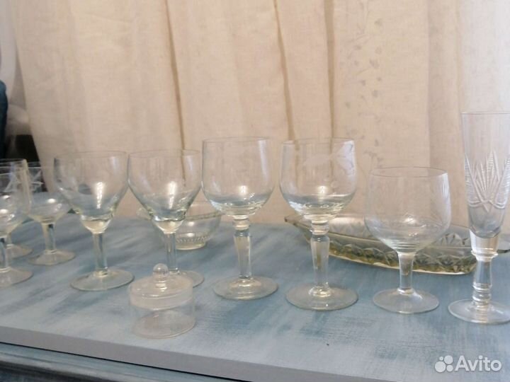 Рюмка стекло с теснением