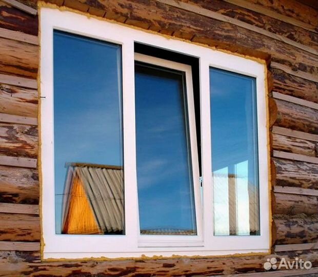 Окна пвх на дачу, окно 2х створчатое, 3х створчато