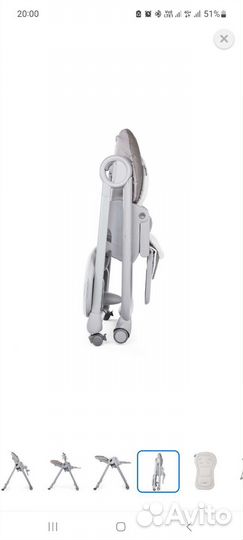 Стульчик для кормления chicco polly magic relax