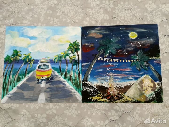 Картина акрилом на холсте