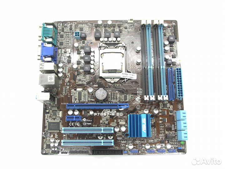 Мат. плата S-1156 asus P7Q57-M DO PCI-E/svga/DVI