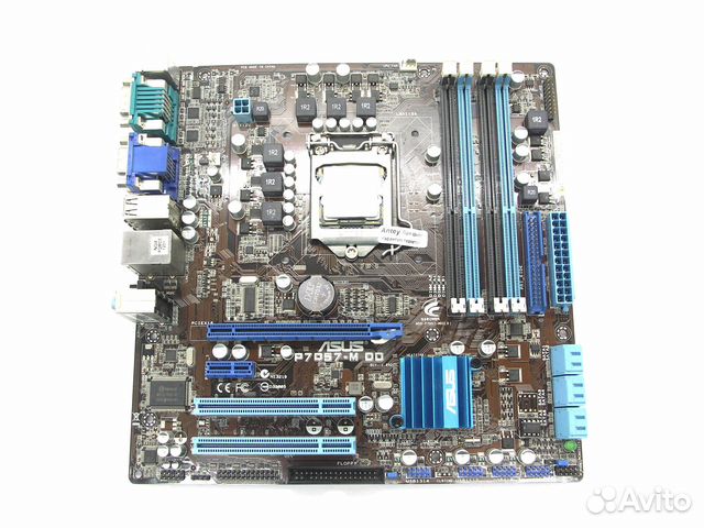 Мат. плата S-1156 asus P7Q57-M DO PCI-E/svga/DVI