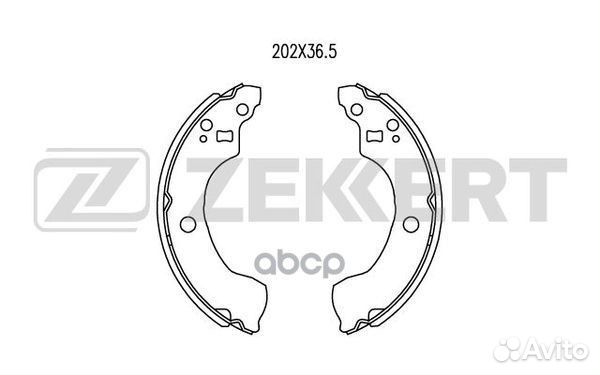 Колодки торм бараб задн Nissan Almera (N16) 00