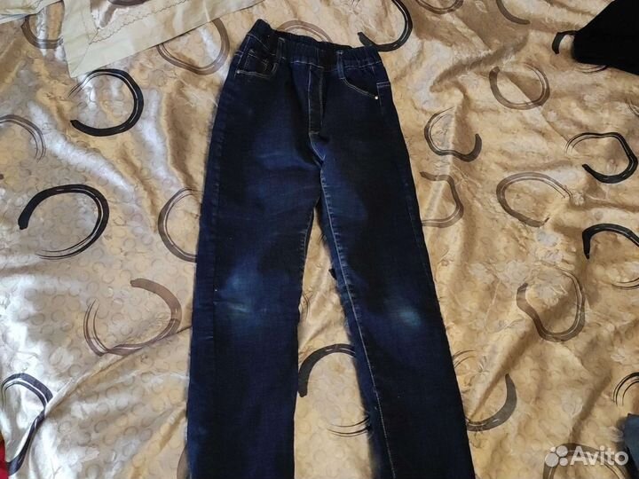 Джинсы на флисе