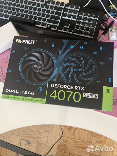 Palit RTX4070 super dual 12GB на гарантии