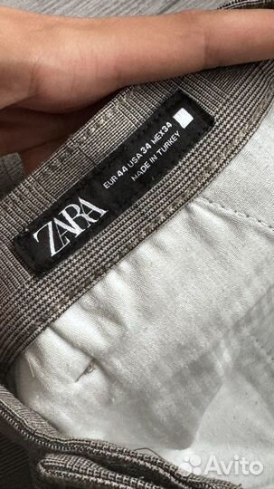 Брюки мужские zara в клетку