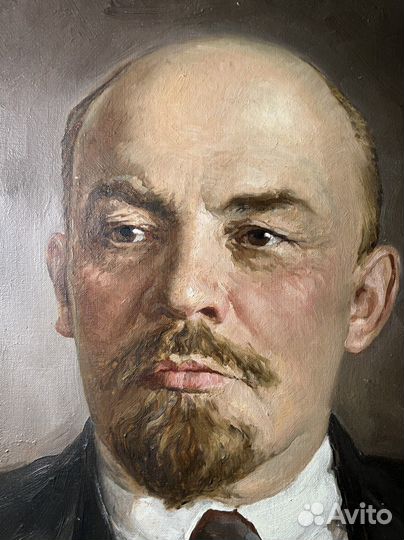 Ленин В. И. Портрет, холст, масло