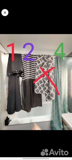 Штора для ванной