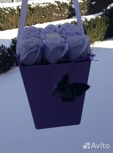 Подарок девушке букет неувядающий