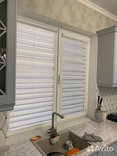 Рулонные шторы день ночь