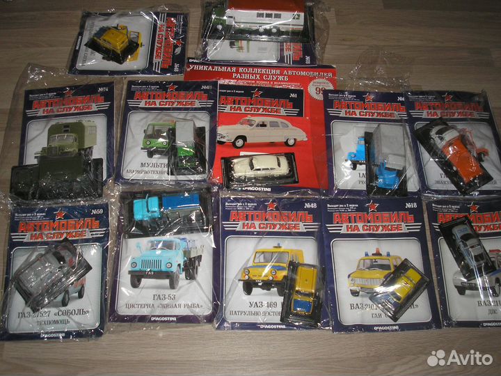 Анс модели автомобилей газ, уаз, 1:43