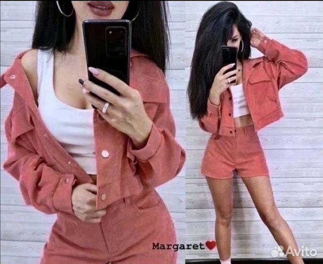 Вельветовая куртка и шорты, новое с биркой