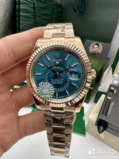 Часы rolex SKY dweller rose gold