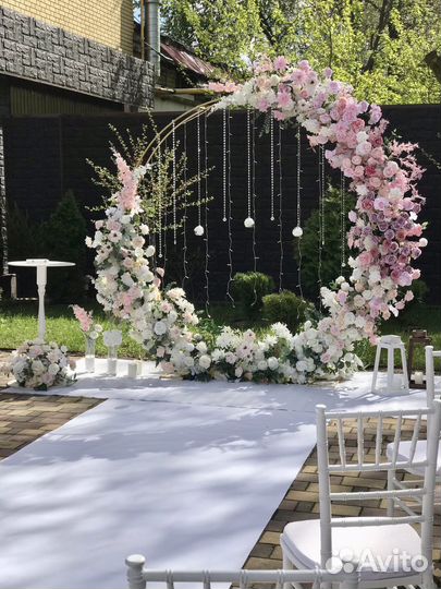 Свадебный декор, украшение свадебного зала