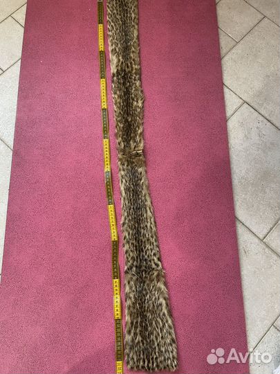 Меховой воротник из рыси