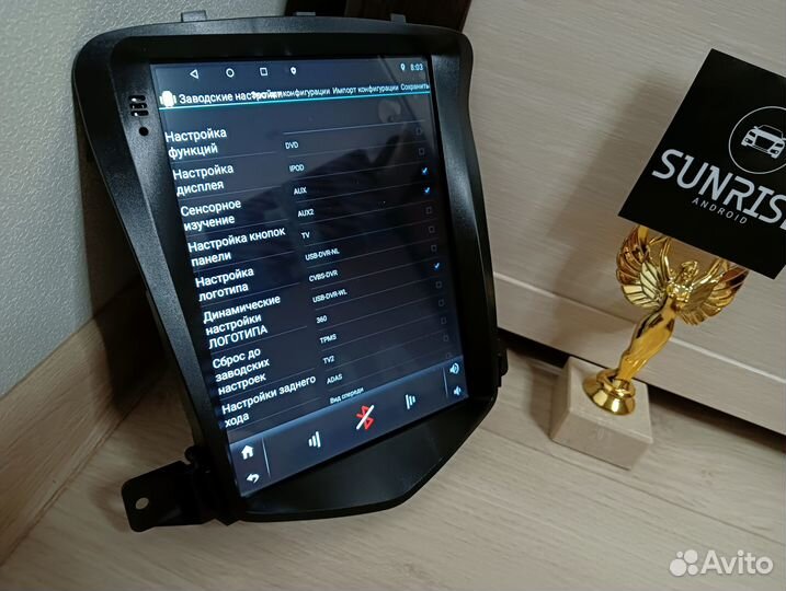 Магнитола Android Tesla Chevrolet Cruze