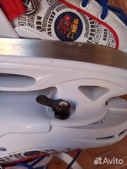 Детские коньки хоккейные раздвижные 30-33