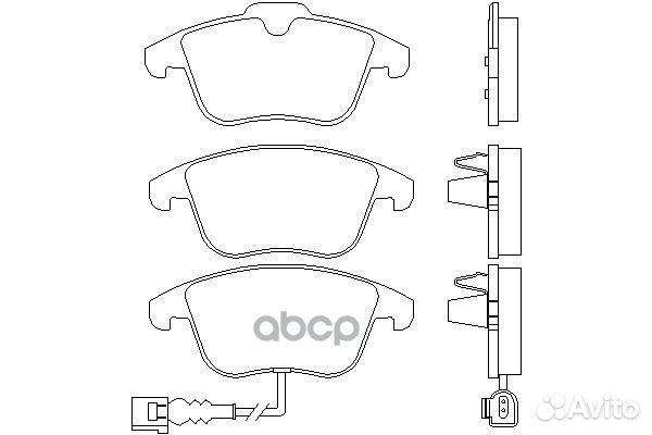 Oevag-5N0698151 колодки дисковые передние VW T
