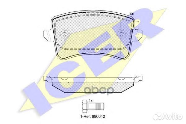 Колодки торм.диск. задн. A4 (8K2) (8K5) A5 (8T)