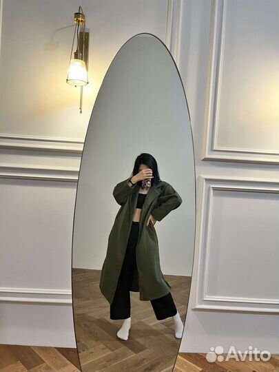 Демисезонное шерстяное пальто, S/M